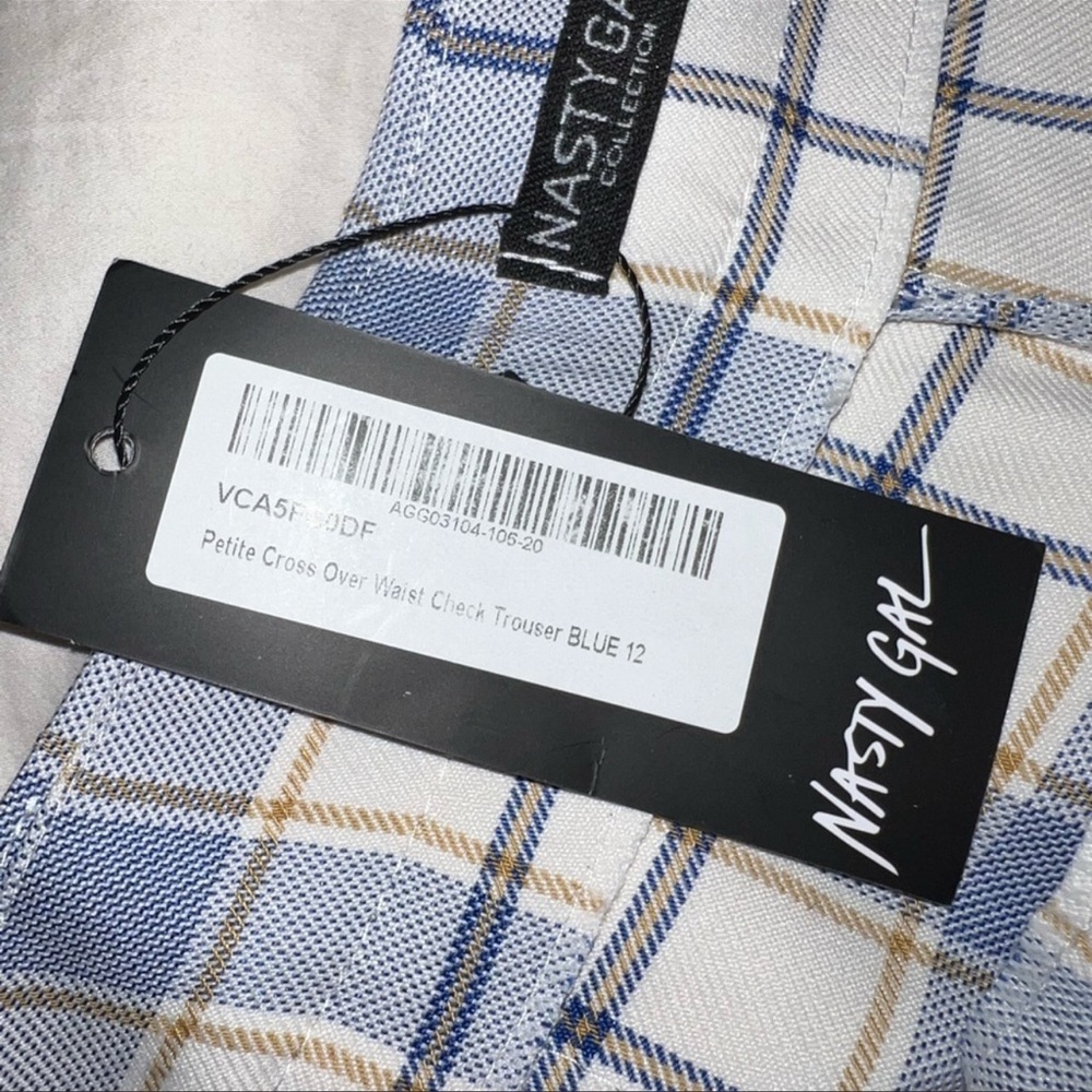 Petite Crossover Waist Check Trouser - Picture 2 of 5